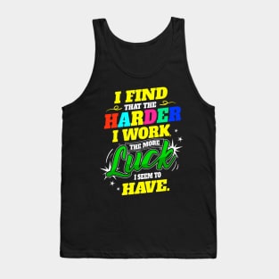 Hard Work Test Day Testing s for Women Teachers Tank Top